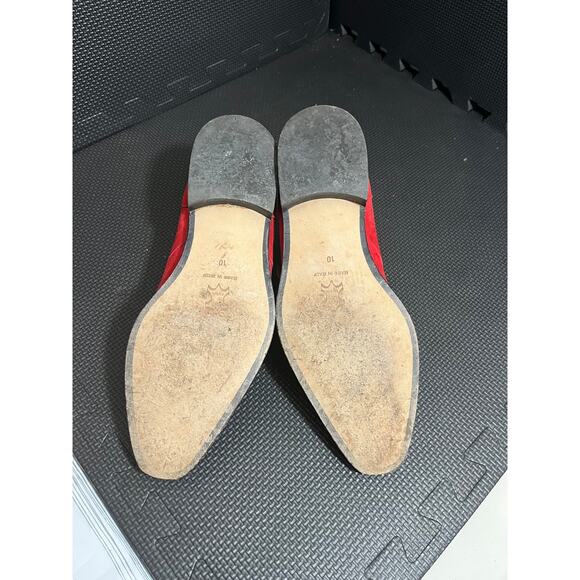 Emilio Franco Style Mens Red Suede‎ Monk Strap Dress Shoes Italy Size 10 - Picture 5 of 7